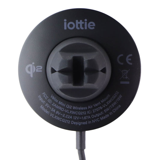 iOttie Velox 15W Qi2 Mini Wireless Charging MagSafe Compatible Car Mount - Black Cell Phone - Chargers & Cradles iOttie - Simple Cell Bulk Wholesale Pricing - USA Seller