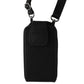 Nylon Pouch Holster Case & Neck Lanyard for Large Size Smartphones & More - Blk Cell Phone - Cases, Covers & Skins IPC Print - Simple Cell Bulk Wholesale Pricing - USA Seller