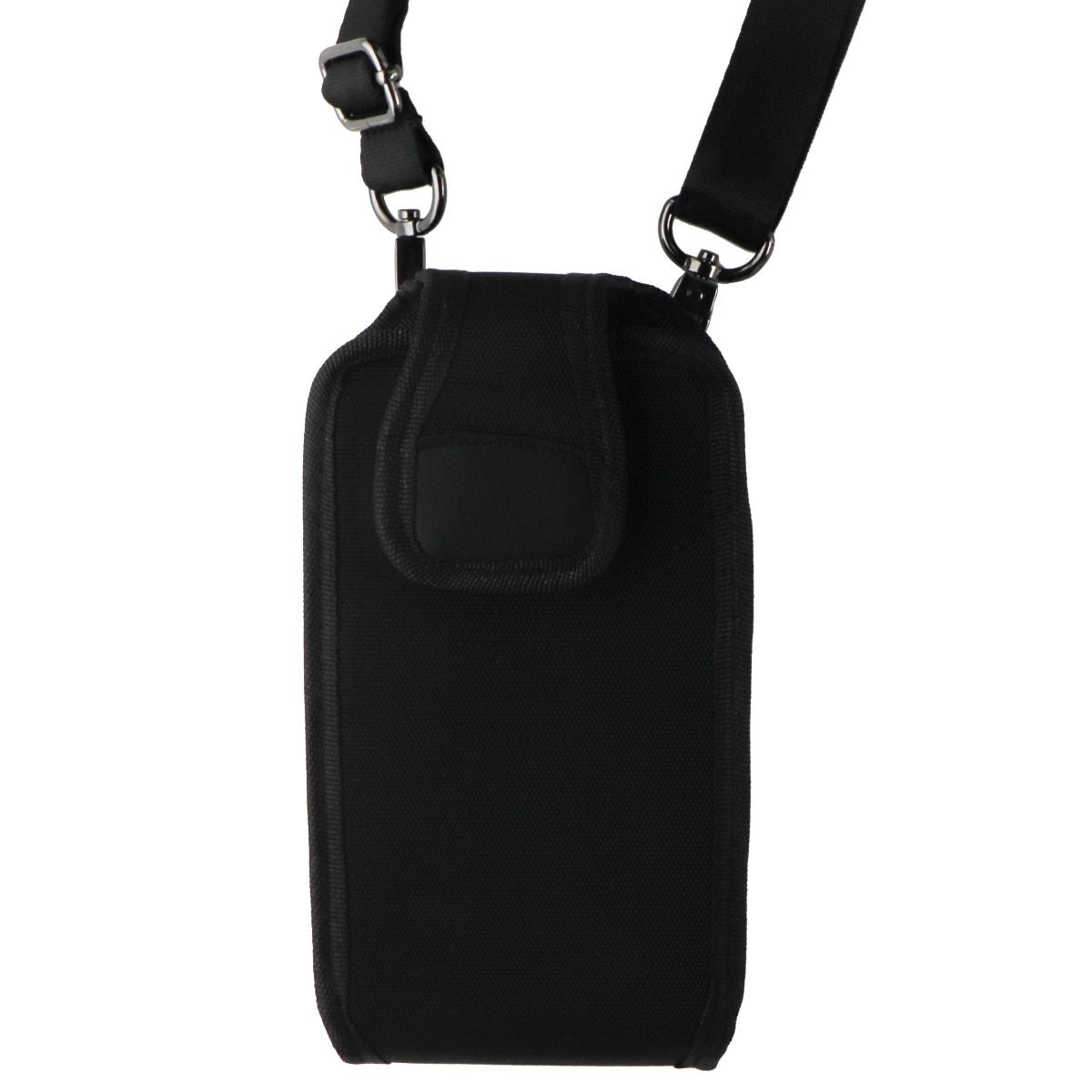 Nylon Pouch Holster Case & Neck Lanyard for Large Size Smartphones & More - Blk Cell Phone - Cases, Covers & Skins IPC Print - Simple Cell Bulk Wholesale Pricing - USA Seller