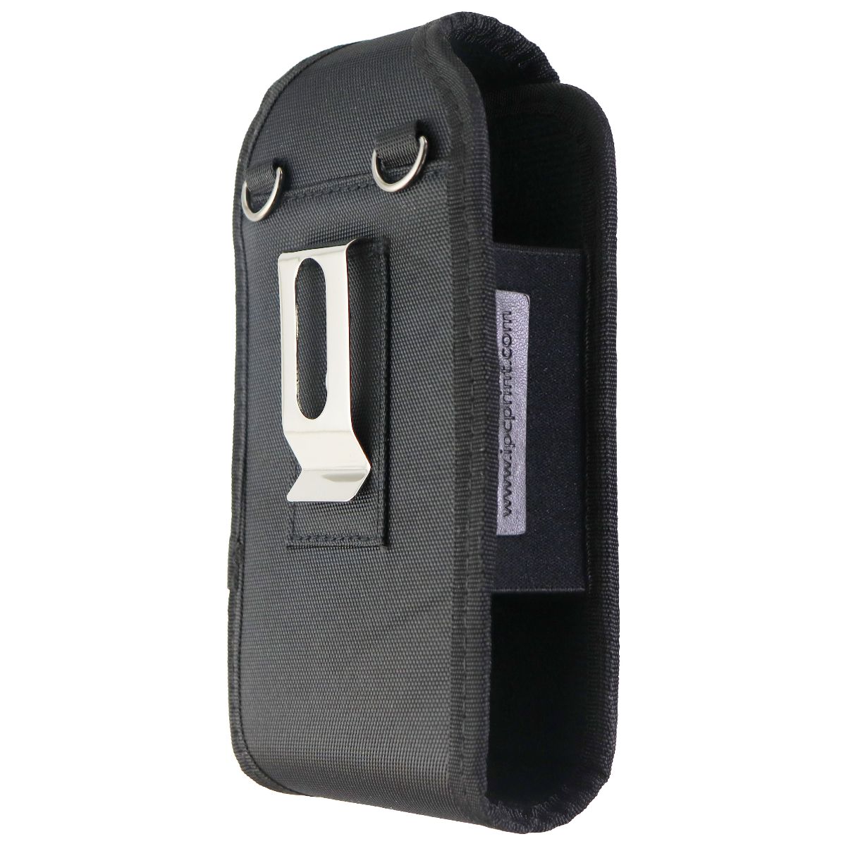 Nylon Pouch Holster Case & Neck Lanyard for Large Size Smartphones & More - Blk Cell Phone - Cases, Covers & Skins IPC Print - Simple Cell Bulk Wholesale Pricing - USA Seller