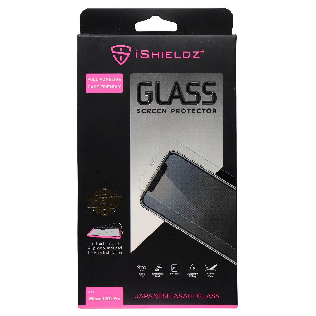 iShieldz Asahi Tempered Glass Protector for Apple iPhone 12 and 12 Pro - Clear Cell Phone - Screen Protectors iShieldz    - Simple Cell Bulk Wholesale Pricing - USA Seller