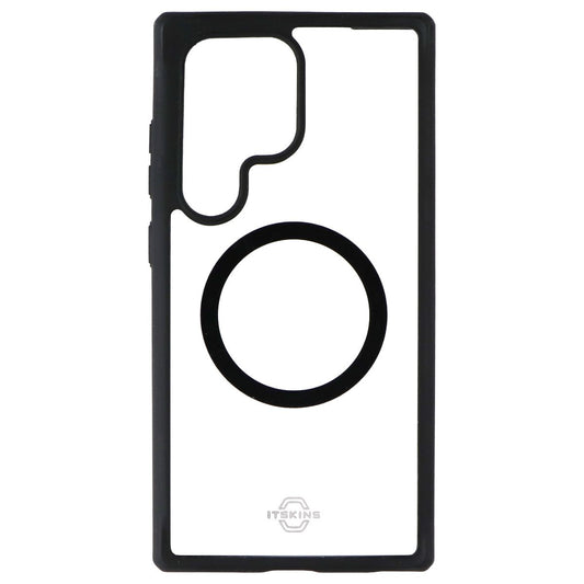 ITSKINS Hybrid_R // Solid Case for Samsung Galaxy S24 Ultra - Black/Transparent