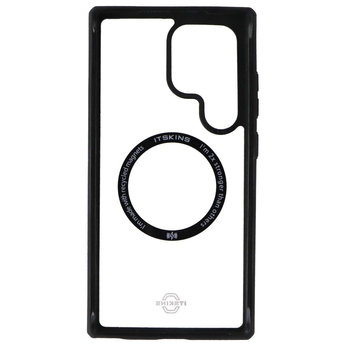 ITSKINS Hybrid_R // Solid Case for Samsung Galaxy S24 Ultra - Black/Transparent Cell Phone - Cases, Covers & Skins ITSKINS - Simple Cell Bulk Wholesale Pricing - USA Seller