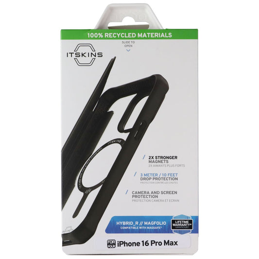 ITSKINS Hybrid_R Series Case for MagSafe for Apple iPhone 16 Pro Max - Black Cell Phone - Cases, Covers & Skins ITSKINS - Simple Cell Bulk Wholesale Pricing - USA Seller