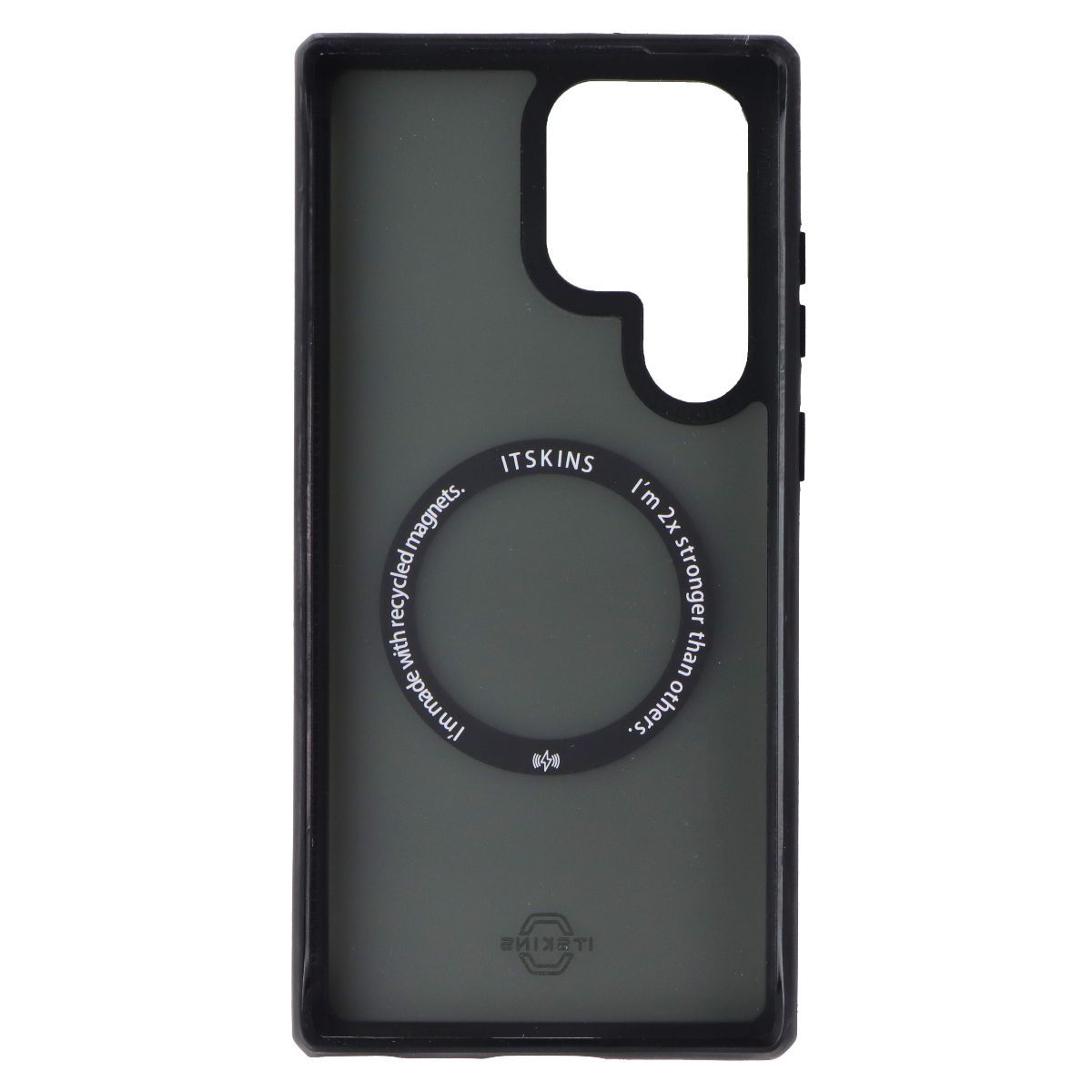ITSKINS Hybrid_R Frost Case for MagSafe for Samsung Galaxy S23 Ultra - Black Cell Phone - Cases, Covers & Skins ITSKINS - Simple Cell Bulk Wholesale Pricing - USA Seller