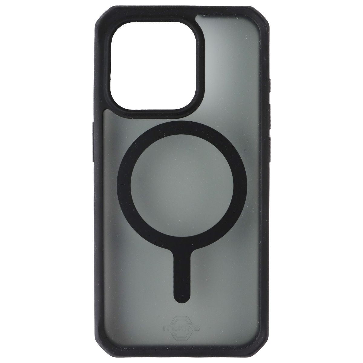 ITSKINS Hybrid_R // Frost Series Case for MagSafe for Apple iPhone 15 Pro - Blac