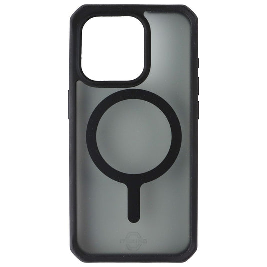ITSKINS Hybrid_R // Frost Series Case for MagSafe for Apple iPhone 15 Pro - Blac