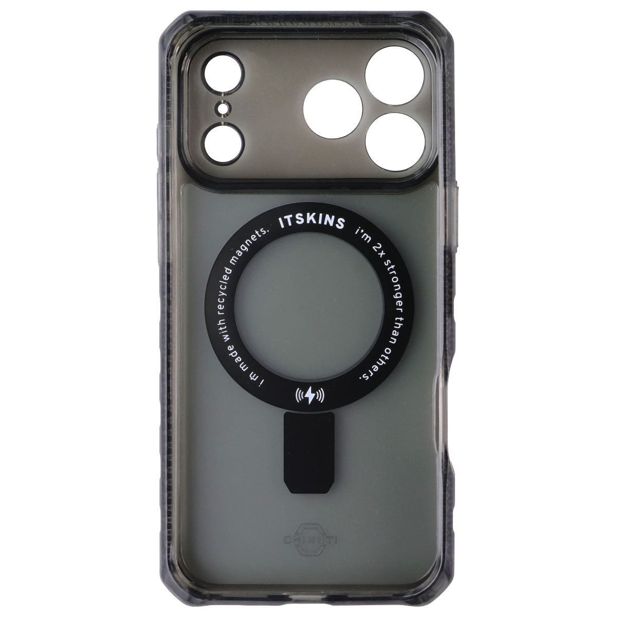 ITSKINS Hybrid Vapor Stand Case for MagSafe for Apple iPhone 17 Pro Max - Smoke