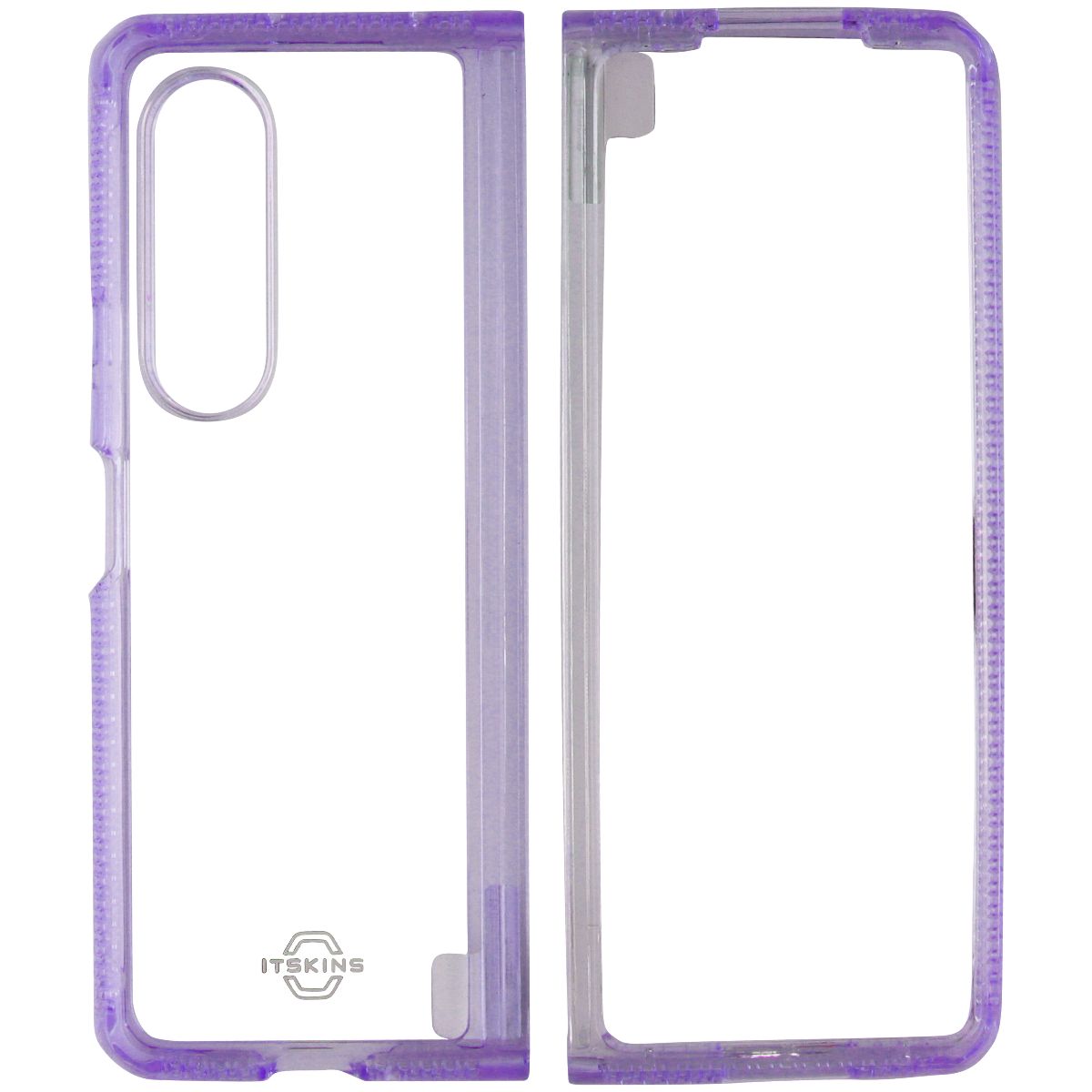 ITSKINS Hybrid R // Clear Case for Samsung Galaxy Z Fold3 5G - Lavender/Clear