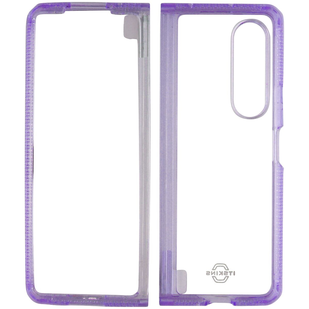 ITSKINS Hybrid R // Clear Case for Samsung Galaxy Z Fold3 5G - Lavender/Clear