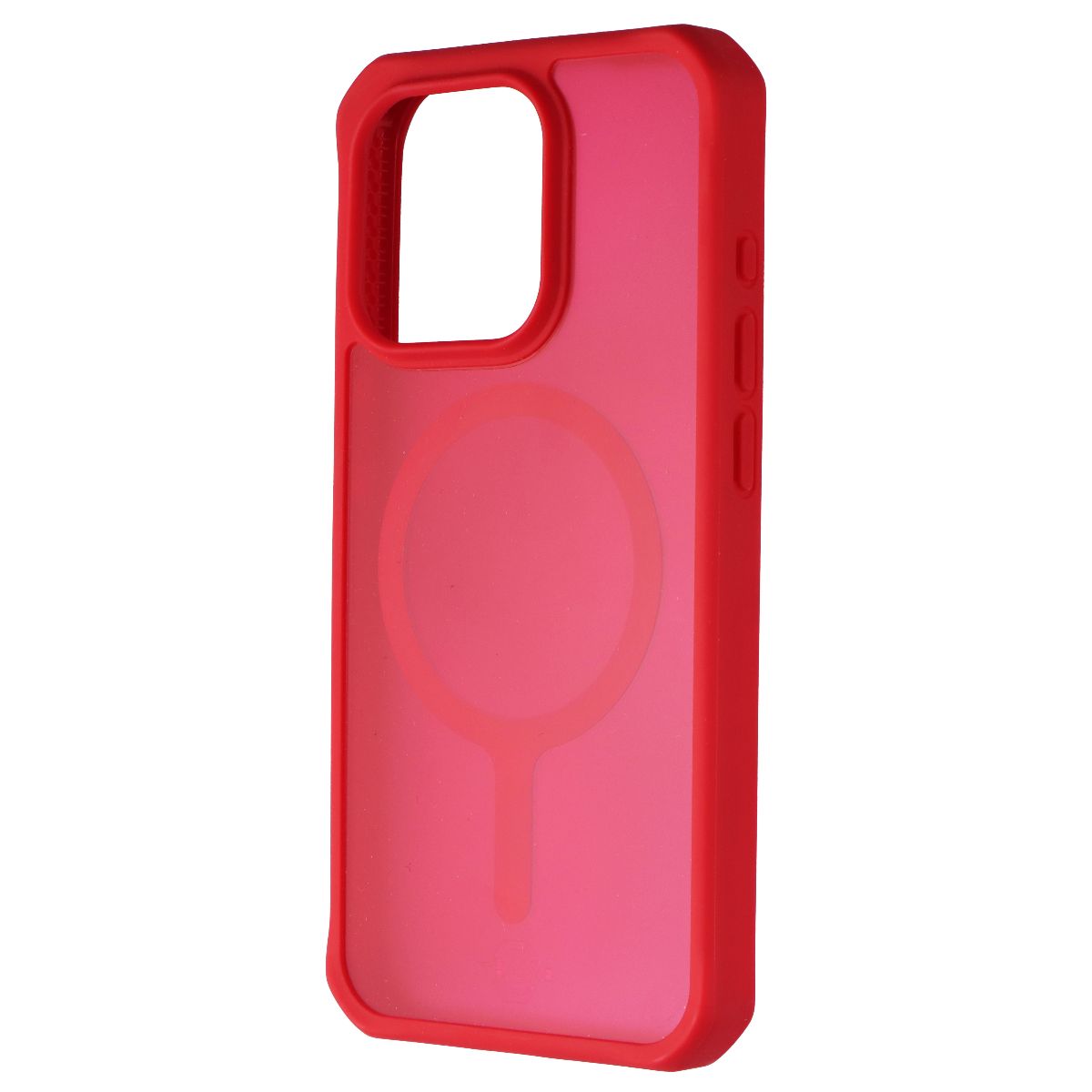 ITSKINS Hybrid_R // Frost Series Case for MagSafe for Apple iPhone 15 Pro - Red