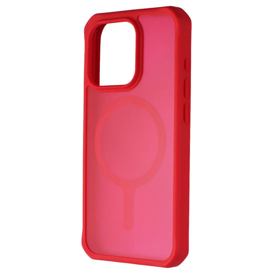 ITSKINS Hybrid_R // Frost Series Case for MagSafe for Apple iPhone 15 Pro - Red