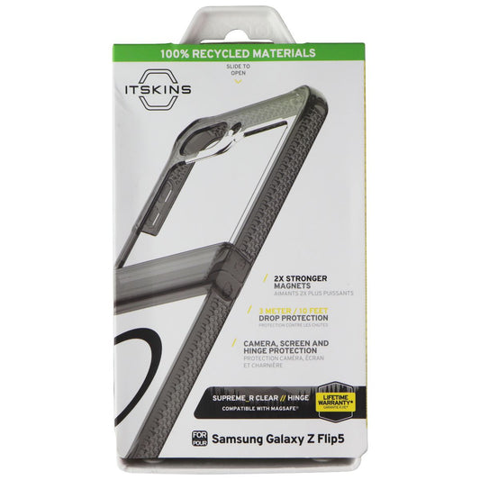 ITSKINS Supreme_R Clear // Hinge Case for MagSafe for Galaxy Z Flip5 - Smoke Cell Phone - Cases, Covers & Skins ITSKINS    - Simple Cell Bulk Wholesale Pricing - USA Seller