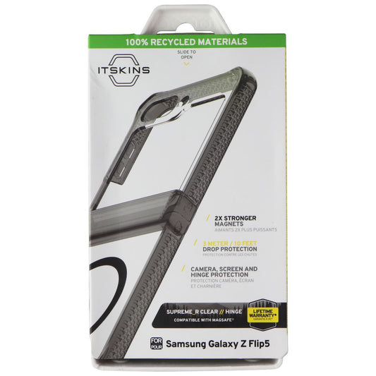 ITSKINS Supreme_R Clear // Hinge Case for MagSafe for Galaxy Z Flip5 - Smoke Cell Phone - Cases, Covers & Skins ITSKINS - Simple Cell Bulk Wholesale Pricing - USA Seller