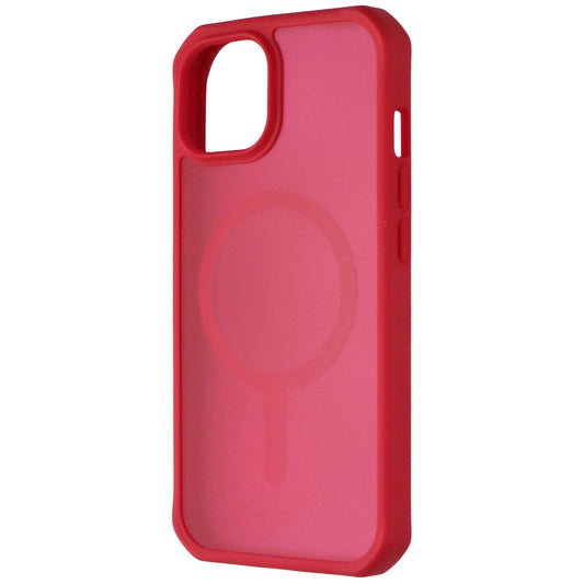 ITSKINS Hybrid_R Frost Case for MagSafe for Apple iPhone 15 / iPhone 14 - Red