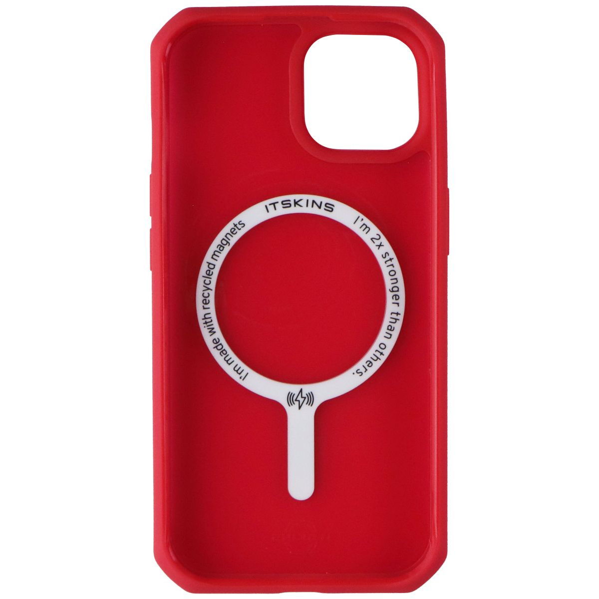 ITSKINS Hybrid_R Frost Case for MagSafe for Apple iPhone 15 / iPhone 14 - Red