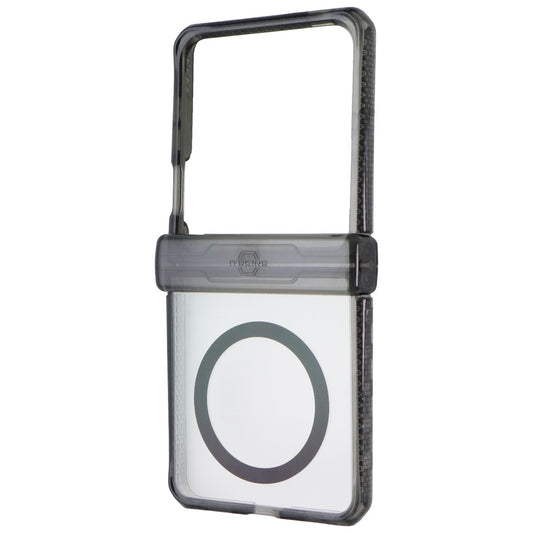 ITSKINS Hybrid Clear Hinge Magnetic Case for Galaxy Z Flip7 - Clear / Black