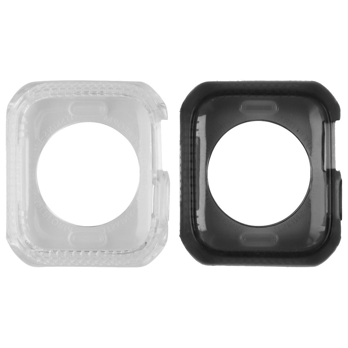 ITSKINS Spectrum Case 2-Pack for Apple Watch SE 2nd/6/5/4 (44mm) - Clear & Smoke