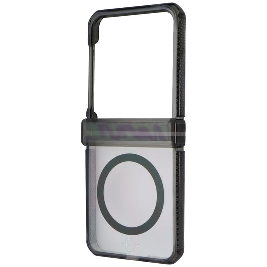 ITSKINS Hybrid_R Clear Hinge Case for Galaxy Z Flip7 FE / Flip6 - Black/Clear