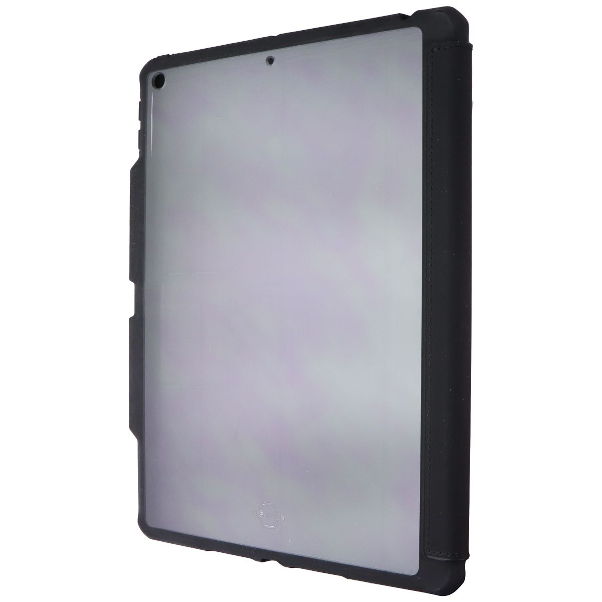 ITSKINS Hybrid_R // Solid Folio for Apple iPad 10.2-in (9/8/7 Gen) - Black/Clear