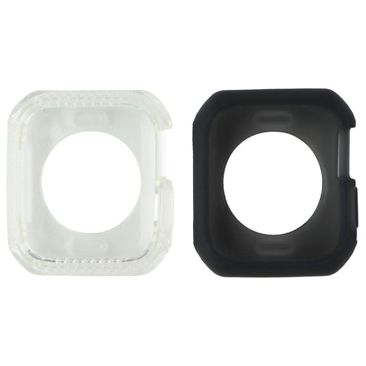 ITSKINS Spectrum Frost Case for Apple Watch (40MM) - Smoke & Clear (2 Pack) Smart Watch Accessories - Smart Watch Cases ITSKINS - Simple Cell Bulk Wholesale Pricing - USA Seller