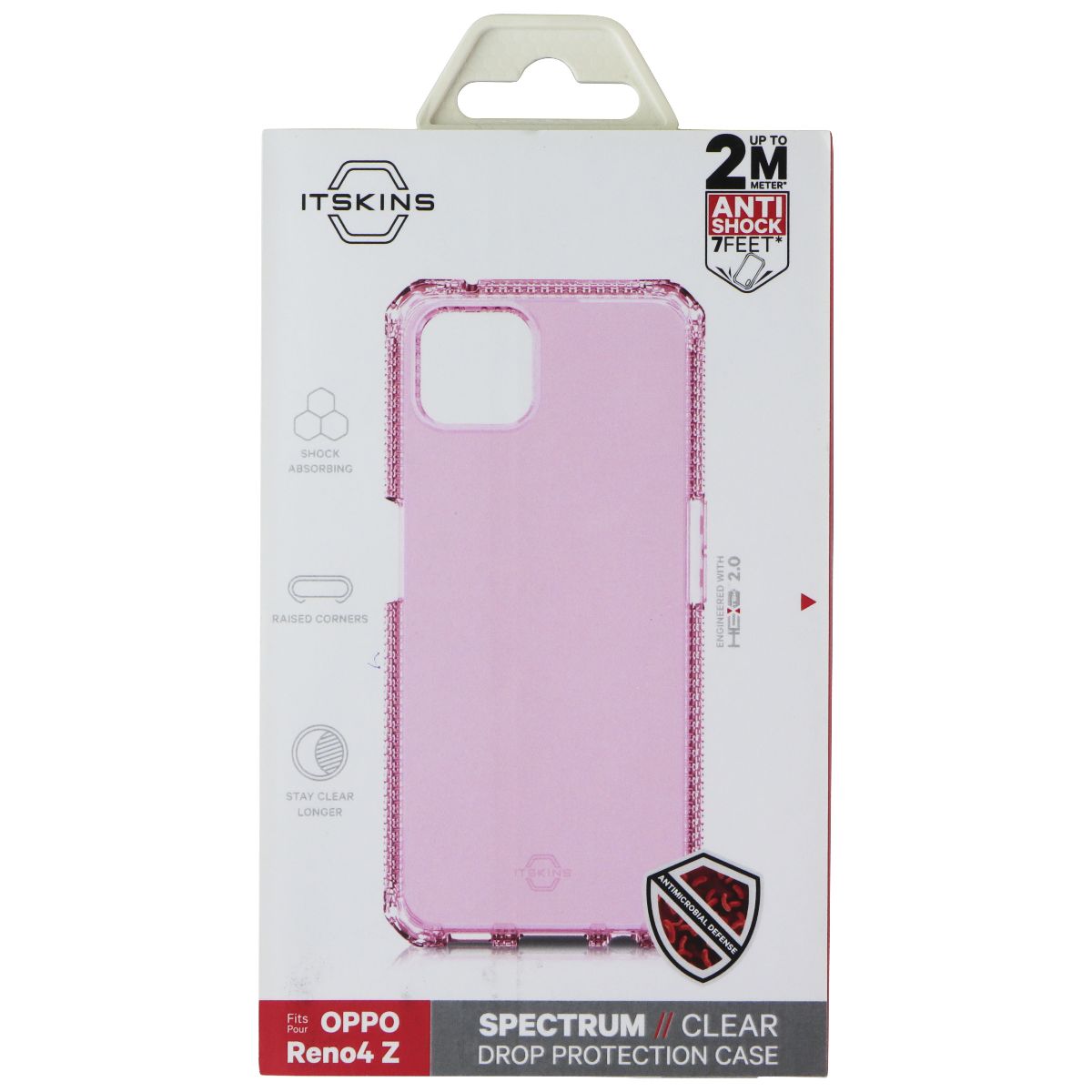 ITSKINS Spectrum // Clear Series Case for OPPO Reno4 Z - Light Pink Transparent Cell Phone - Cases, Covers & Skins ITSKINS - Simple Cell Bulk Wholesale Pricing - USA Seller