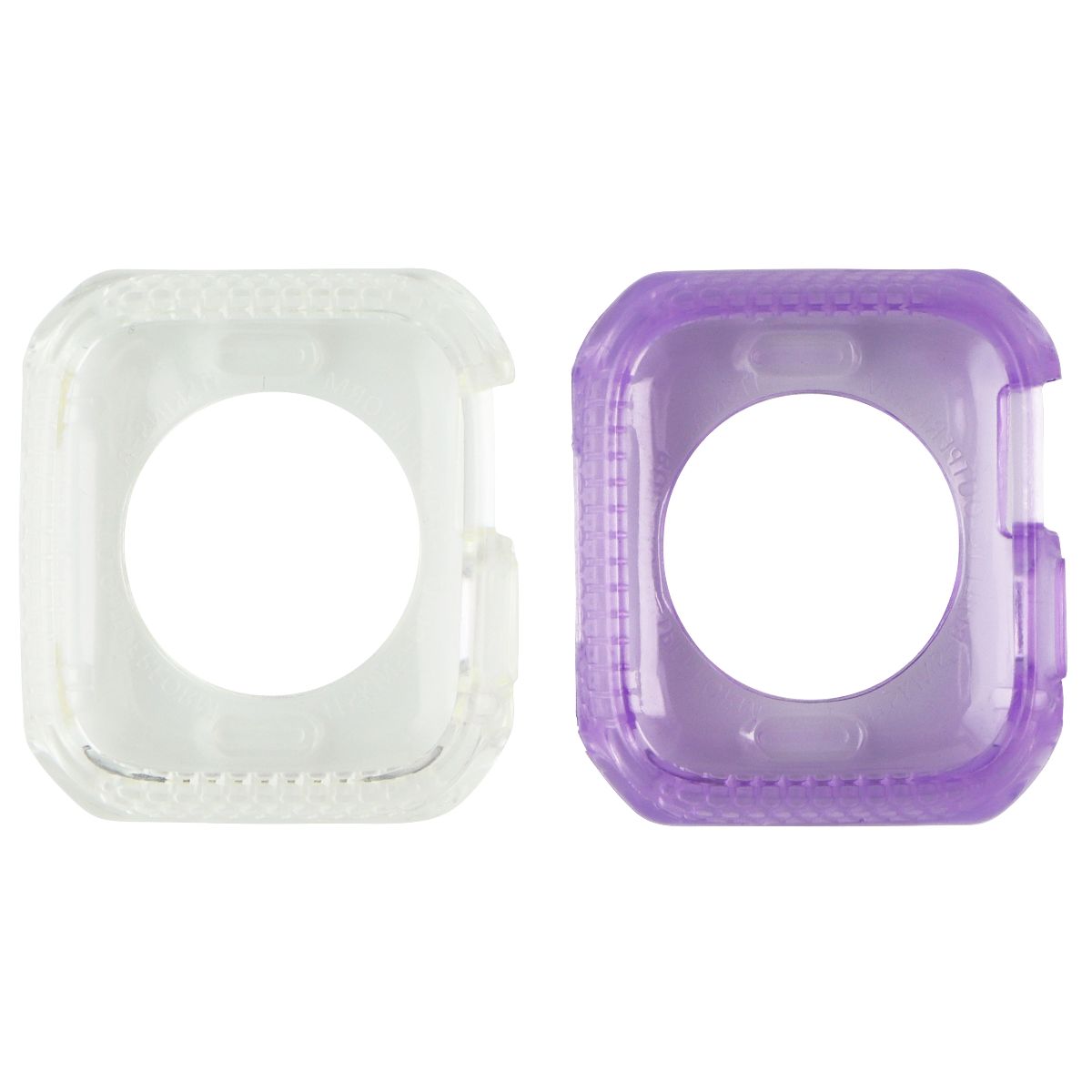 ITSKINS Spectrum Case for Apple Watch SE 6 (40MM) -  Clear & Purple (2 Pack)