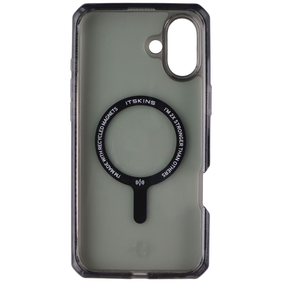 ITSKINS Hybrid_R // Vapor Case for MagSafe for Apple iPhone 16 Plus - Smoke