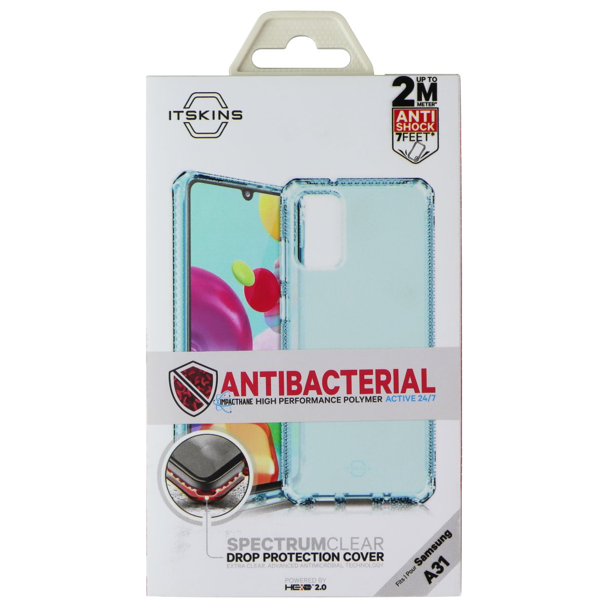 ITSKINS Spectrum // Clear Case for Samsung Galaxy A31 - Light Blue (Transparent) Cell Phone - Cases, Covers & Skins ITSKINS - Simple Cell Bulk Wholesale Pricing - USA Seller