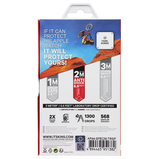 ITSKINS Spectrum Case for Apple Watch Series 4 (44mm) - Clear (2 Pack) Smart Watch Accessories - Smart Watch Cases ITSKINS - Simple Cell Bulk Wholesale Pricing - USA Seller