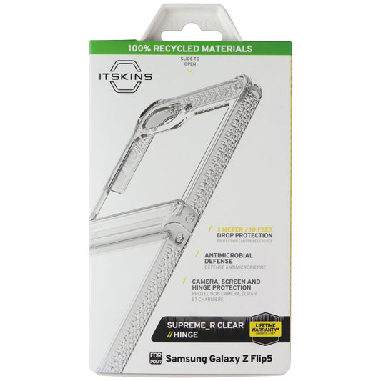 ITSKINS Supreme_R Clear // Hinge Case for Samsung Galaxy Z Flip5 - Transparent Cell Phone - Cases, Covers & Skins ITSKINS - Simple Cell Bulk Wholesale Pricing - USA Seller