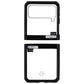 ITSKINS Hybrid // Solid Case for Samsung Galaxy Z Flip3 5G - Clear/Black