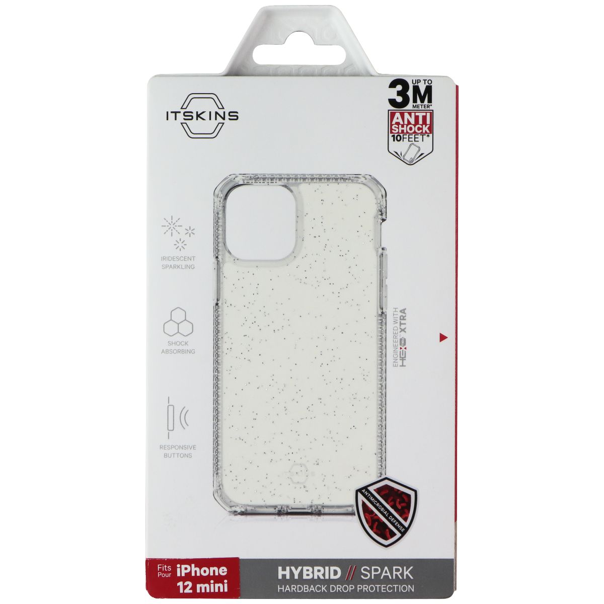 ITSKINS Hybrid // Spark Series Case for Apple iPhone 12 Mini - Transparent Cell Phone - Cases, Covers & Skins ITSKINS - Simple Cell Bulk Wholesale Pricing - USA Seller