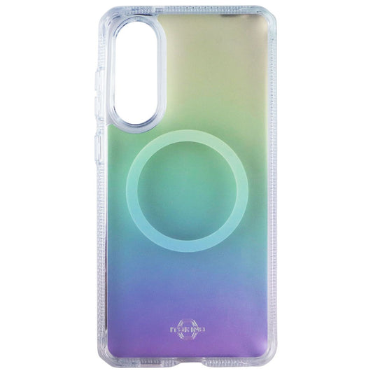 ITSKINS Hybrid_R // Vapor Iridescent MagSafe Case for Galaxy S25 Edge - Violet