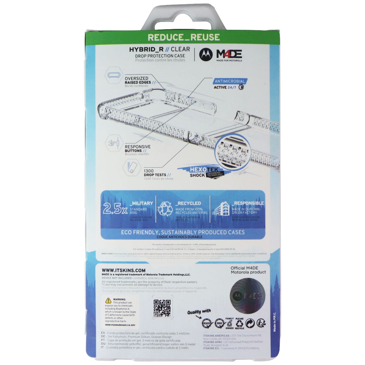 ITSKINS Hybrid_R Clear Case for Motorola Razr (2023) - Light Purple Cell Phone - Cases, Covers & Skins ITSKINS - Simple Cell Bulk Wholesale Pricing - USA Seller