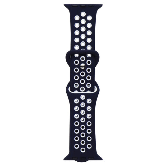 ITSKINS Apple Watch Band - 42/44/45/49mm - Dark Blue/White (APW5-WBAND-DBWT) Smart Watch Accessories - Watch Bands ITSKINS - Simple Cell Bulk Wholesale Pricing - USA Seller