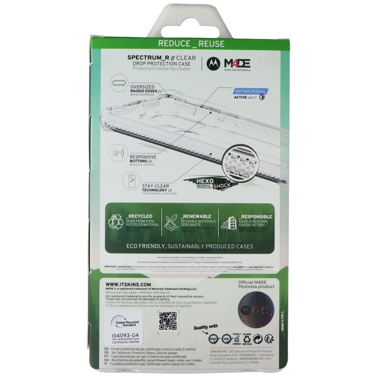 ITSKINS Spectrum_R // Clear Case for motorola moto g Play (2023) - Transparent Cell Phone - Cases, Covers & Skins ITSKINS - Simple Cell Bulk Wholesale Pricing - USA Seller