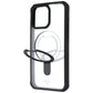 ITSKINS Hybrid_R // Stand Case for MagSafe for iPhone 15 Pro Max - Black/Clear