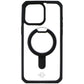 ITSKINS Hybrid_R // Stand Case for MagSafe for iPhone 15 Pro Max - Black/Clear