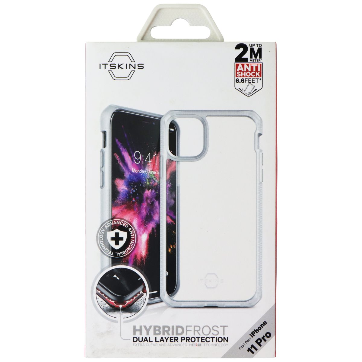 ITSKINS Hybrid Frost Series Hardshell Case for Apple iPhone 11 Pro - Transparent Cell Phone - Cases, Covers & Skins ITSKINS - Simple Cell Bulk Wholesale Pricing - USA Seller