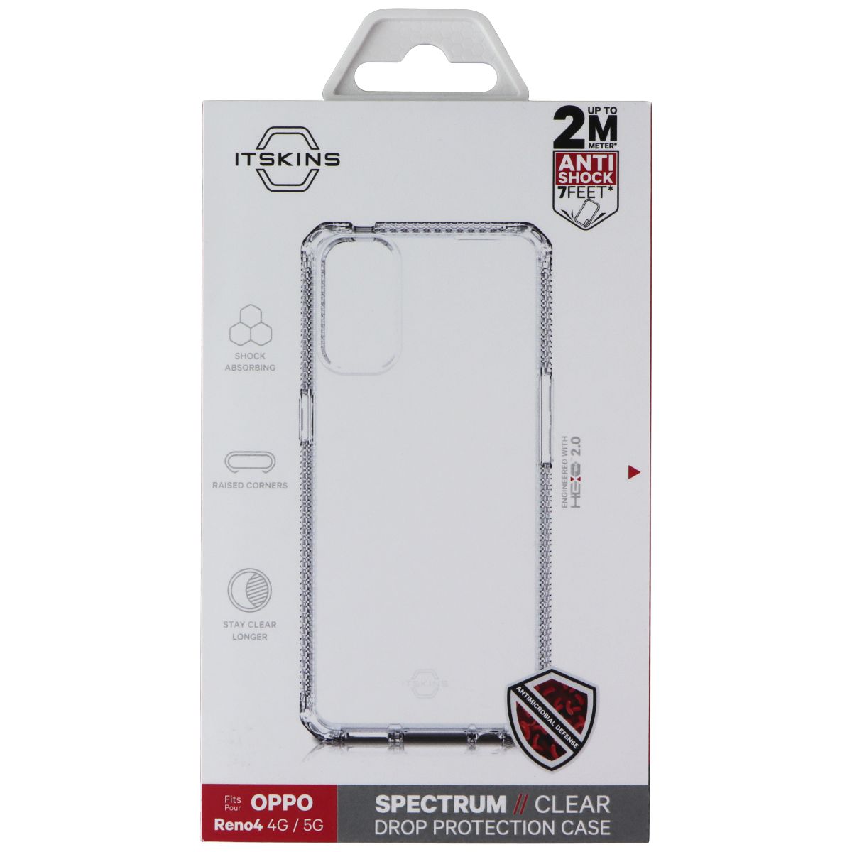 ITSKINS Spectrum // Clear Series Case for OPPO Reno4 5G/4G - Transparent Cell Phone - Cases, Covers & Skins ITSKINS - Simple Cell Bulk Wholesale Pricing - USA Seller
