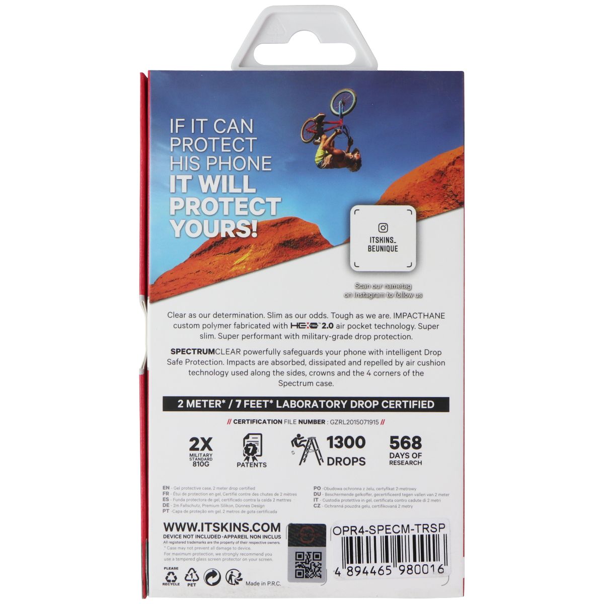 ITSKINS Spectrum // Clear Series Case for OPPO Reno4 5G/4G - Transparent Cell Phone - Cases, Covers & Skins ITSKINS - Simple Cell Bulk Wholesale Pricing - USA Seller