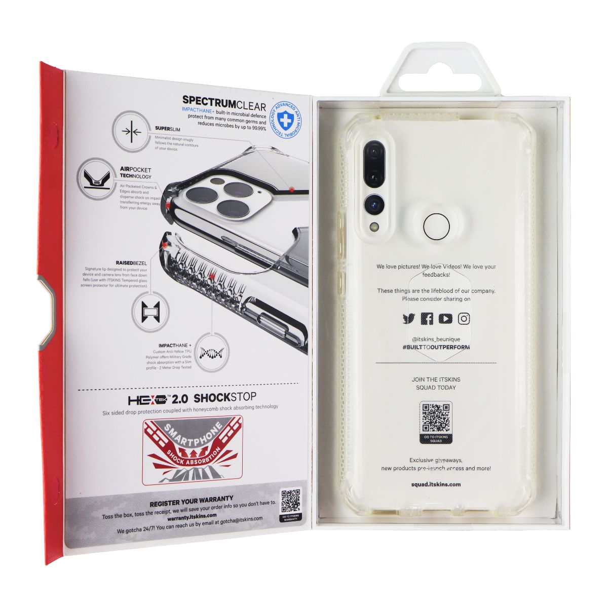 ITSKINS Spectrum // Clear Series Case for Huawei Y9 Prime (2019) - Transparent Cell Phone - Cases, Covers & Skins ITSKINS - Simple Cell Bulk Wholesale Pricing - USA Seller