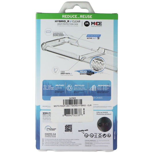 ITSKINS Hybrid_R Series Case for Motorola Razr (2024) - Clear