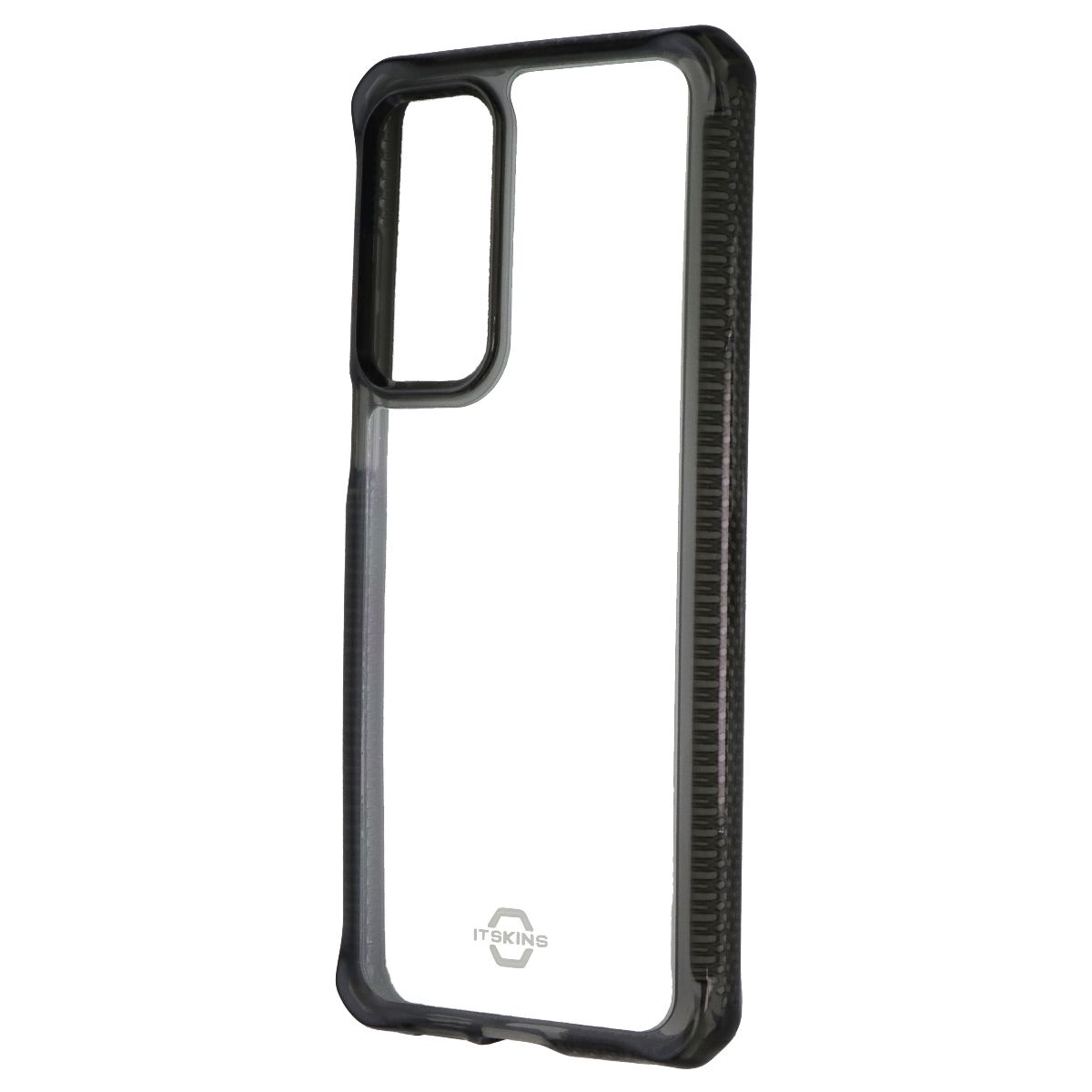 ITSKINS Hybrid_R Series Clear Case for Motorola Edge (2021) - Black / Clear