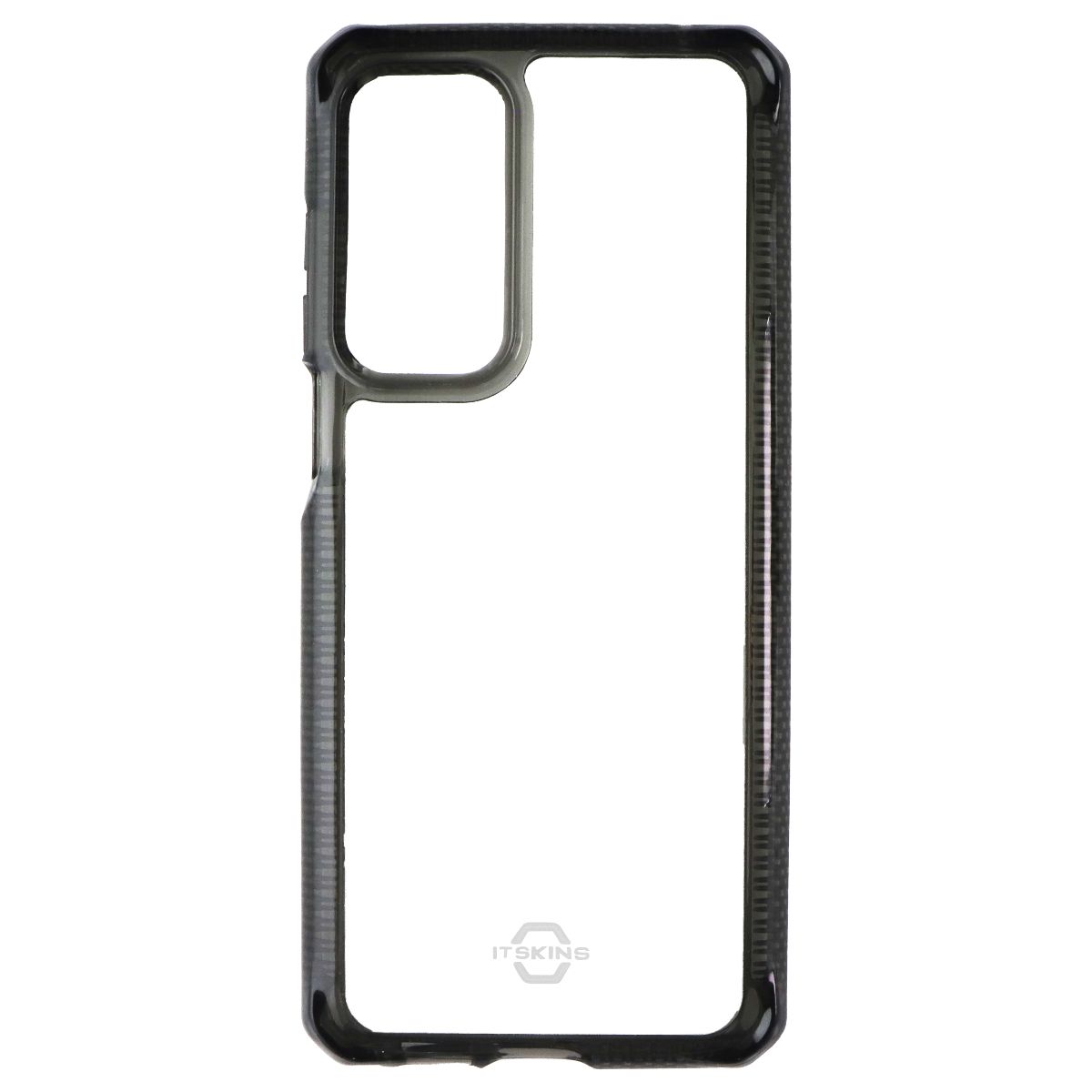 ITSKINS Hybrid_R Series Clear Case for Motorola Edge (2021) - Black / Clear