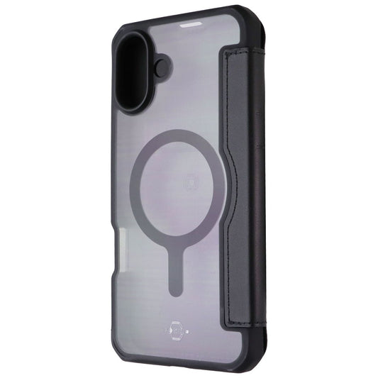 ITSKINS Hybrid_R // MagFolio Case for MagSafe for Apple iPhone 16 Plus - Black Cell Phone - Cases, Covers & Skins ITSKINS - Simple Cell Bulk Wholesale Pricing - USA Seller