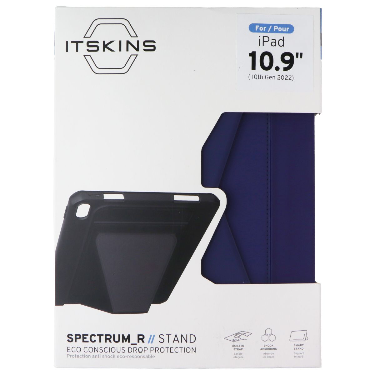 ITSKINS Spectrum_R Stand for Apple iPad 10.9-in 10th Gen 2022 - Blue iPad/Tablet Accessories - Cases, Covers, Keyboard Folios ITSKINS - Simple Cell Bulk Wholesale Pricing - USA Seller
