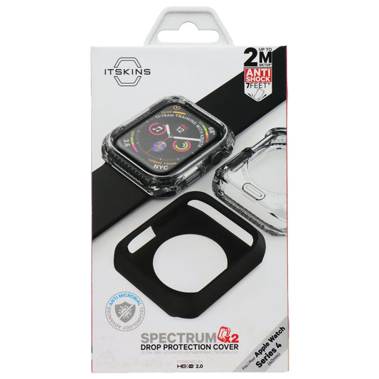 ITSKINS Spectrum Case (40mm) for Apple Watch Series 4 - Black & Clear (2 Pack) Smart Watch Accessories - Smart Watch Cases ITSKINS - Simple Cell Bulk Wholesale Pricing - USA Seller