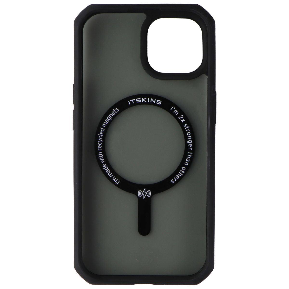 ITSKINS Hybrid_R Frost Case for MagSafe for Apple iPhone 15 / iPhone 14 - Black Cell Phone - Cases, Covers & Skins ITSKINS - Simple Cell Bulk Wholesale Pricing - USA Seller
